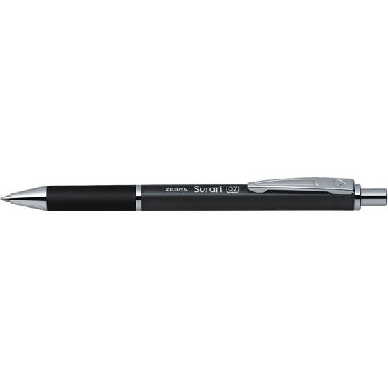 ゼブラ スラリ300 0.7 ダークグレー BA38-DGR 黒インク 油性ボールペン ノック式｜cocodecow