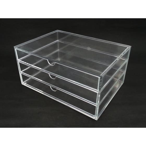 スマイル アクリル収納ケース 3段 ココデカウ 通販 Yahoo ショッピング