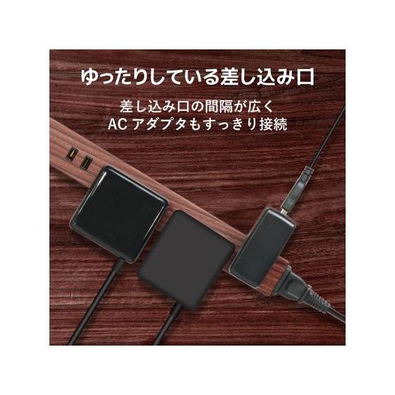 【お取り寄せ】エレコム 延長コード 電源タップ 6個口 1m スリム ECT-0201W ＯＡタップ ＯＡタップ 延長コード 配線｜cocodecow｜04