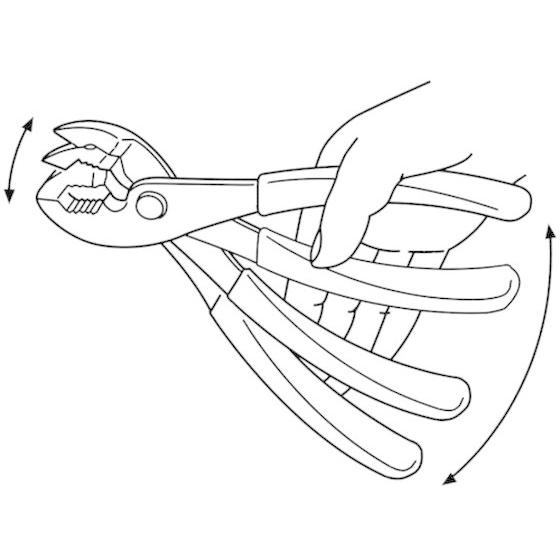 【お取り寄せ】エビ/バネ付プライヤー 200mm/P200S プライヤー ペンチ ニッパ プライヤー 作業 工具｜cocodecow｜03
