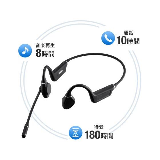 【お取り寄せ】サンワサプライ Bluetooth骨伝導ヘッドセット MM-BTSH69BK｜cocodecow｜09