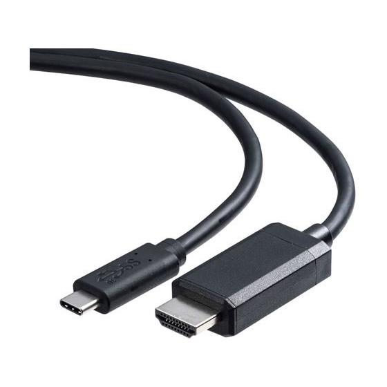【お取り寄せ】サンワサプライ TypeC-HDMI変換ケーブル ブラック・2m KC-ALCHD20K ディスプレイケーブル 配線｜cocodecow｜02