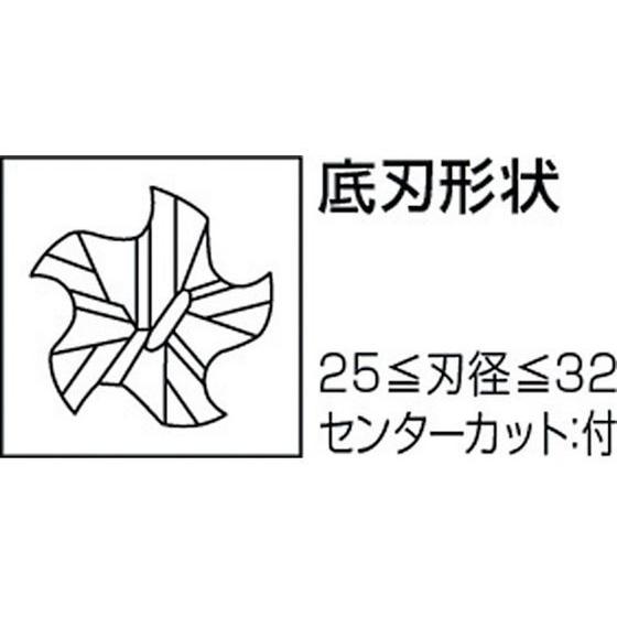 【お取り寄せ】三菱K 5枚刃バイオレットファイン ハイススクエアエンドミルショット刃長(S)25mm VASFPRD2500 エンドミル エンドミル保管用品 切削工具_1