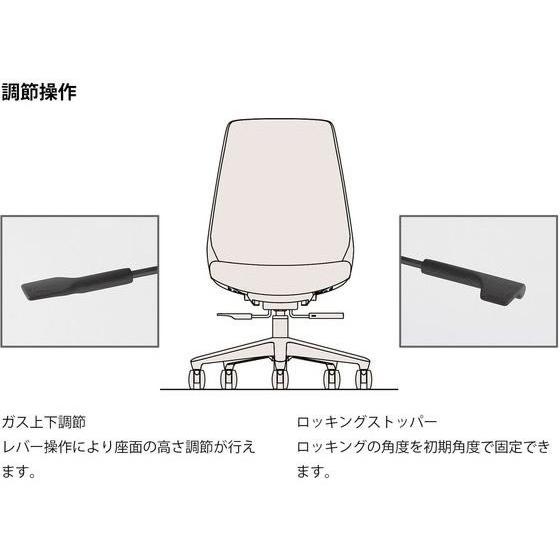 【メーカー直送】イトーキ ノナチェア 肘なし ナイロンキャスター BK NV【代引不可】肘なし メッシュチェア オフィスチェア オフィス家具の画像