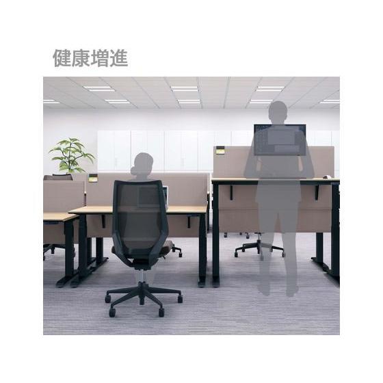 【メーカー直送】コクヨ シークエンス ウイング机舟底レバーW1800 ラスティックミディアムW【代引不可】【組立・設置・送料無料】電動昇降デスク_7