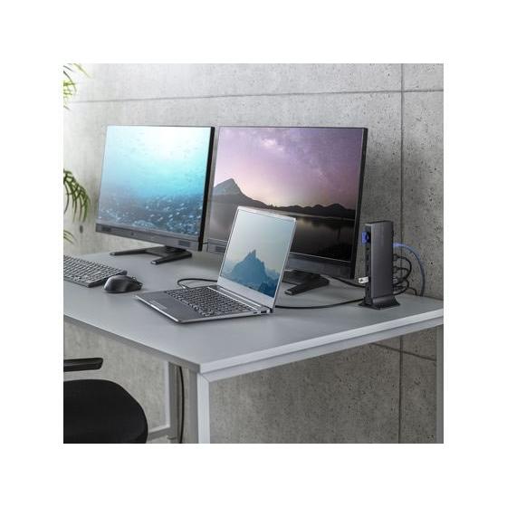 【お取り寄せ】サンワサプライ ドッキングステーション HDMI×2画面出力 USB-CVDK16 ＵＳＢハブ ドッキングステーション ＰＣ周辺機器 パソコン 家電_1