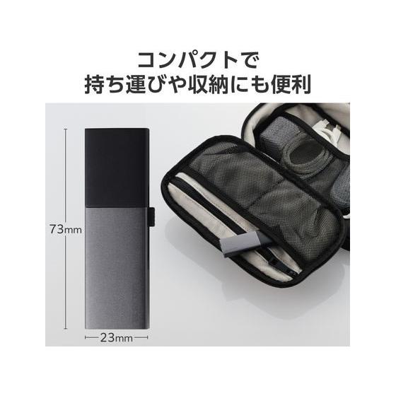 エレコム 外付SSD 2TB Type-C&A ブラック ESD-EWC2000GBK ＳＳＤ 外付けドライブ ＵＳＢメモリ パソコン 家電の画像