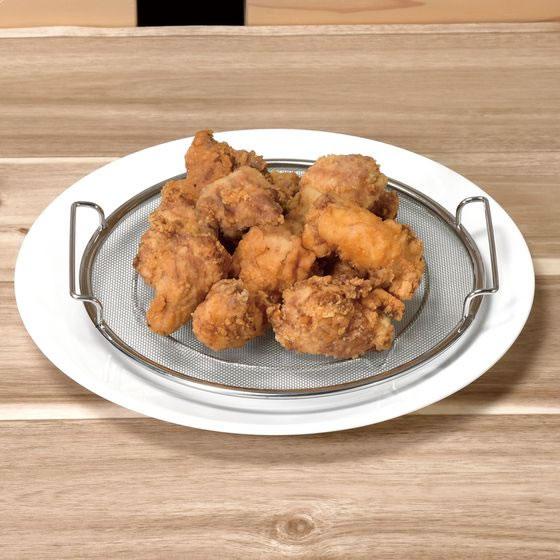 【お取り寄せ】パール金属 油切りもできるフライパンスチーマー HB-6764 アルミバット ボウル ザル バット 厨房 キッチン |  | 04