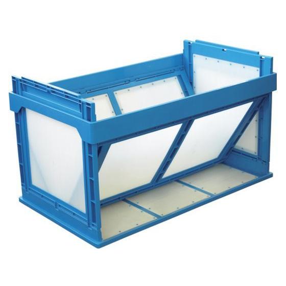 パタコンＮ－１８０ブルー２個セット ＫＵＮＩＭＯＲＩ プラスチック折畳みコンテナ KUNIMORI 【お取り寄せ】KUNIMORI プラスチック折畳み コンテナ