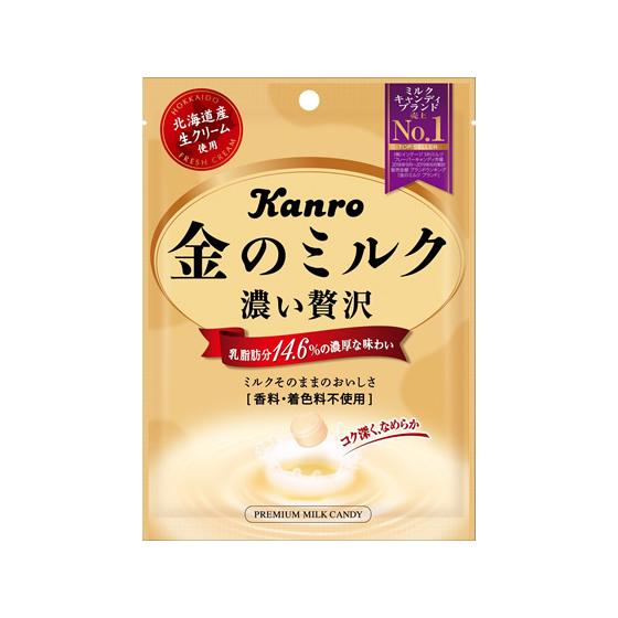 カンロ　金のミルク　濃い贅沢　キャンデー　飴　80g Kanro（カンロ） 金のミルクキャンディ 濃い贅沢 80g キャンディ 飴