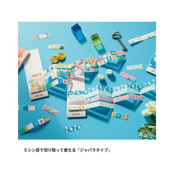 キングジム キッタ ジャバラ(フウケイ) KITZ001 デコレーション用マスキングテープ シールタイプ デコレーショングッズ |  | 03