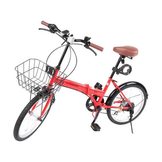 21テクノロジー　折りたたみ自転車　BL206 RED　赤　新品 21Technology ミニベロ 20インチ 折りたたみ自転車 シマノ製6段変速