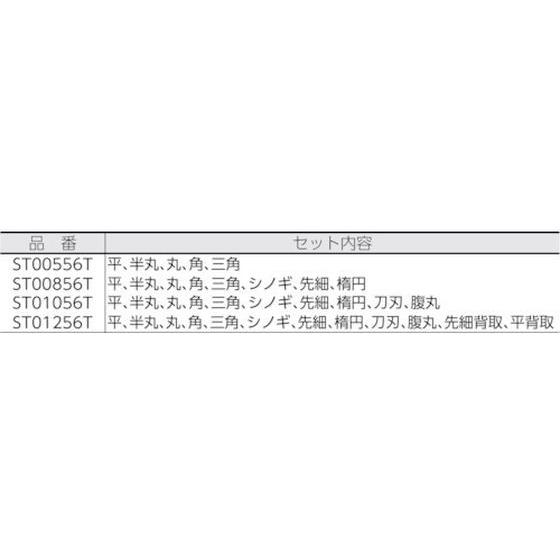お取り寄せ】ツボサン/精密ヤスリ 12本組 半丸 #6/HA01256T :Y1181E