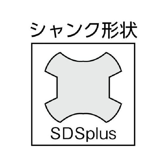 【お取り寄せ】ミヤナガ/デルタゴンビットSDSプラス デルタ軸タイプ Φ3.5×116mm/DLSDS03511 穴あけ工具 ドリル 切削工具 作業｜cocodecow｜03