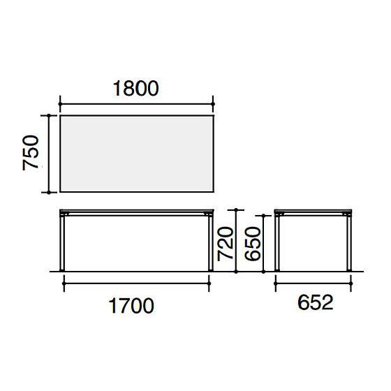 【メーカー直送】コクヨ ジュート ラウンドエッジ シルバー丸脚 1800×D750 ホワイト【代引不可】【組立・設置・送料無料】正方形 長方形 ミーティングテーブル_1