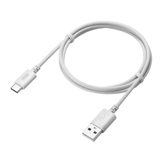 【お取り寄せ】サンワサプライ USB 2.0 Type-Cケーブル(1m・ホワイト) KU-CA10W ＵＳＢケーブル C to A ケーブル 電源タップ 配線パーツ 家電 | SANWA SUPPLY | 06