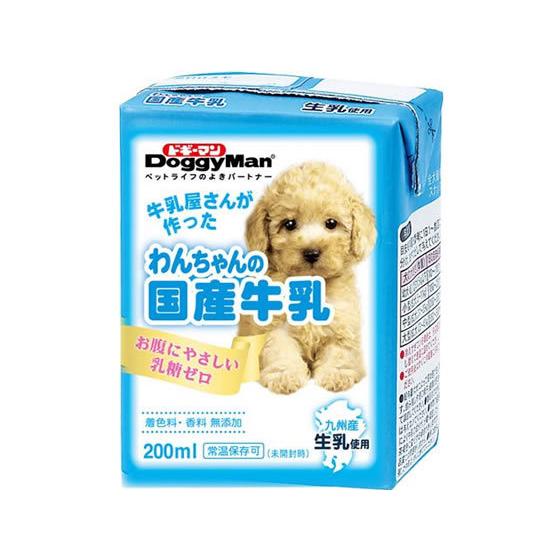 ドギーマンハヤシ わんちゃんの国産牛乳 200ml おやつ おやつ 犬 ペット ドッグ｜cocodecow