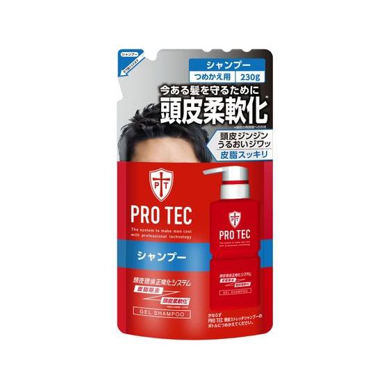 ライオン PRO TEC 頭皮ストレッチシャンプー つめかえ用 230g ライオン ＬＩＯＮ シャンプー リンス お風呂 ヘアケア｜cocodecow