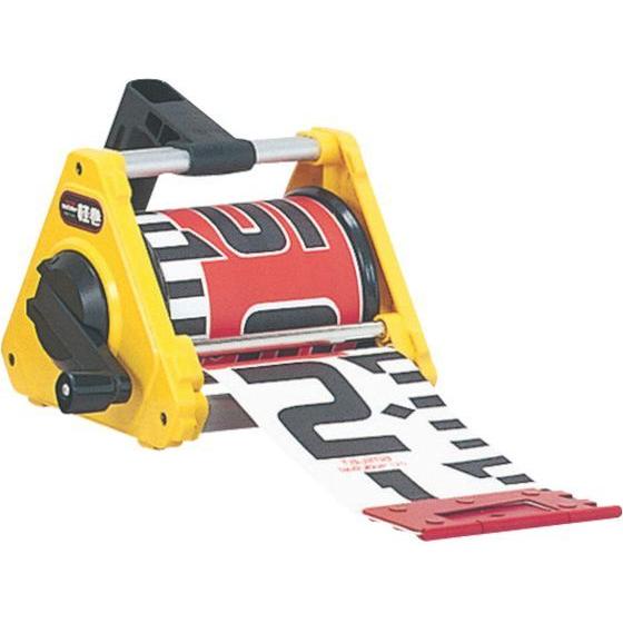 【お取り寄せ】タジマ シムロンロッド軽巻(スタンド付テープロッド)幅100mm 長さ10m KM10-10K 標尺 測量用品 工事用品 作業用品 工具
