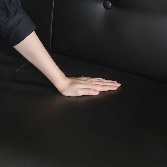 【メーカー直送】不二貿易 バイキャストPUソファ ミート 2P ダークブラウン【代引不可】【お客様組立】2人掛けソファ ソファ イス リビング家具 インテリアの画像