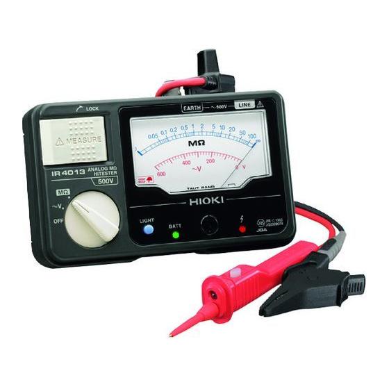 HIOKI アナログ絶縁抵抗計(単レンジ) IR4013-11 IR4013-11