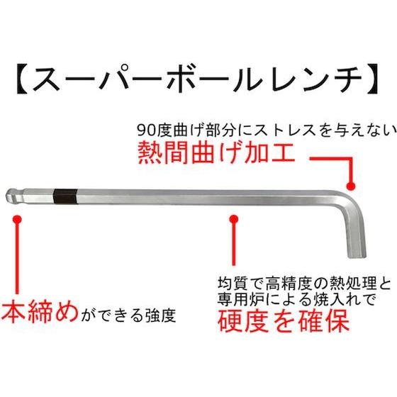 お取り寄せ】ワイズ スーパーボールレンチ【単品】5本組(LL)6.0