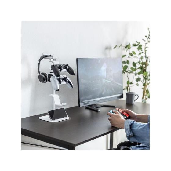 【お取り寄せ】サンワサプライ ゲームコントローラースタンド ホワイト JY-STN1W パーツ ＰＣ周辺機器 パソコン 家電 | SANWA SUPPLY | 03