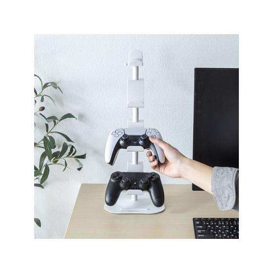 【お取り寄せ】サンワサプライ ゲームコントローラースタンド ホワイト JY-STN1W パーツ ＰＣ周辺機器 パソコン 家電 | SANWA SUPPLY | 04