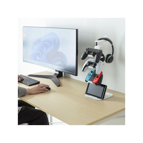 【お取り寄せ】サンワサプライ ゲームコントローラースタンド ホワイト JY-STN1W パーツ ＰＣ周辺機器 パソコン 家電 | SANWA SUPPLY | 05