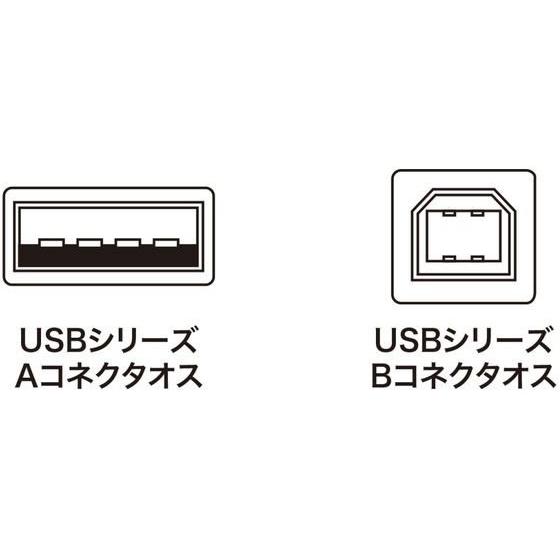 【お取り寄せ】サンワサプライ USB2.0ケーブル (ブラック 1m) KU20-1BKK2 ＵＳＢケーブル 配線｜cocodecow｜02