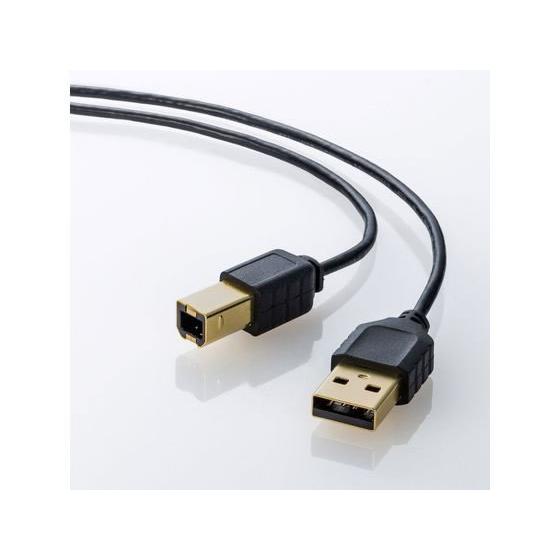 【お取り寄せ】サンワサプライ 極細USBケーブル (USB2.0 A-Bタイプ ブラック 2.5m) ＵＳＢケーブル 配線｜cocodecow｜06