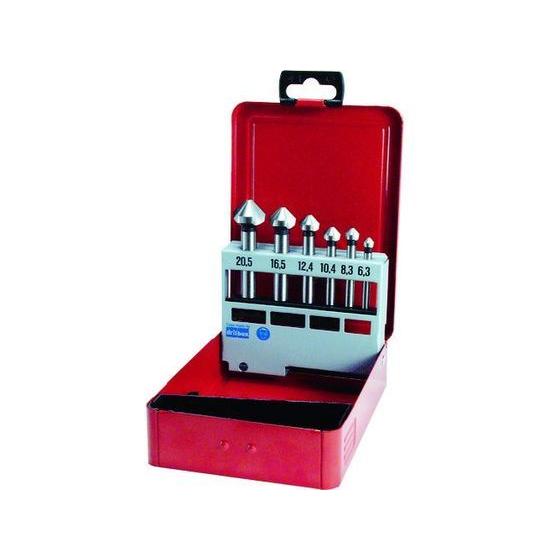 【お取り寄せ】TRUSCO カウンターシンクセット ハイス 6本組 TCSHS 面取り工具 バリ取り工具 切削工具 作業用品 工具