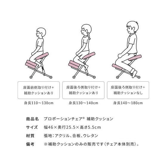 【メーカー直送】宮武製作所 プロポーションチェア 補助クッション レッド CN-8C【代引不可】ダイニングチェア ソファ イス リビング家具 インテリア | 宮武製作所 | 02