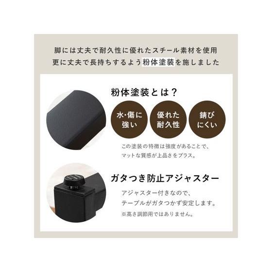 【メーカー直送】萩原 折れ脚テーブル 奥行45cm ブラウン LT-4396BR【代引不可】 | HAGiHARA | 08