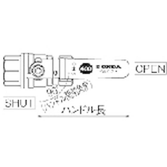 オンダ製作所　FF型(フルボア)　Rc2　1／2　レバーハンドル　FF-65