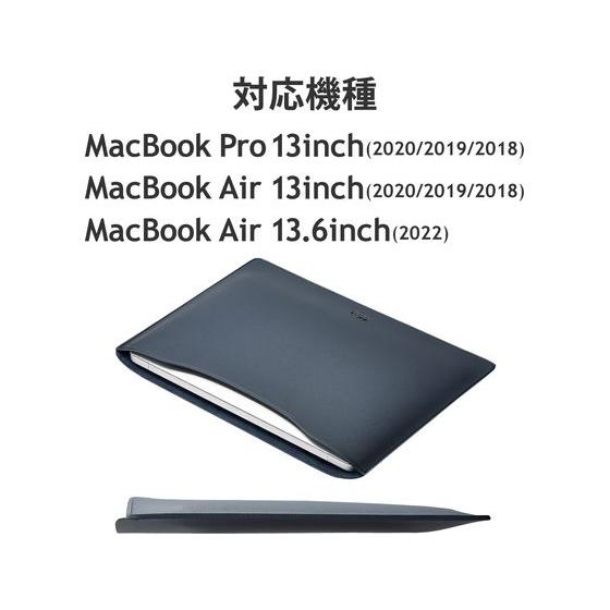 【お取り寄せ】エレコム MacBook ケース 13.6インチ ネイビー BM-IBSVM2213NV｜cocodecow｜06