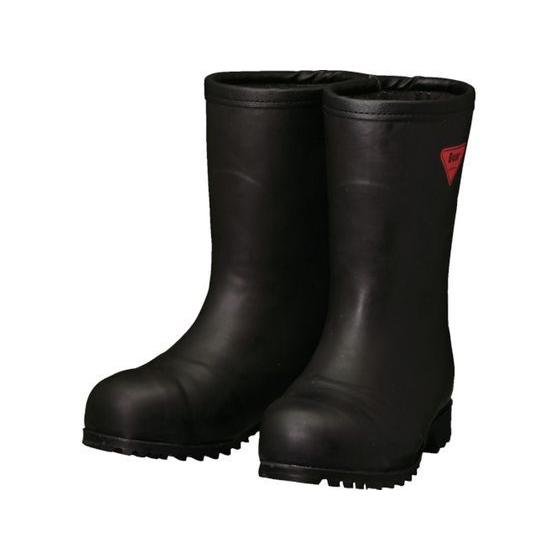 SHIBATA 防寒安全長靴セーフティベアー#1011白熊(黒)フード無 安全靴 作業靴 安全保護具 作業