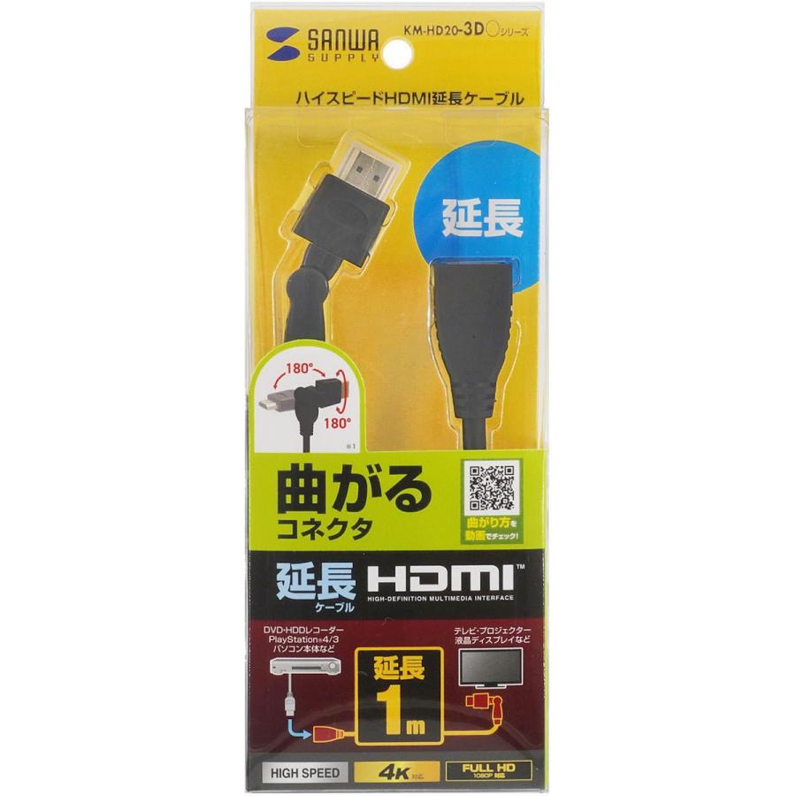 SANWA SUPPLY（サンワサプライ） ハイスピードHDMI延長ケーブル 1m KM