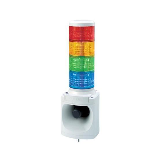 【お取り寄せ】パトライト LED積層信号灯付き電子音報知器 色:赤・黄・緑・青 LKEH-420FA-RYGB 報知器 ＦＡセンサ 制御機器 電気 制御部品