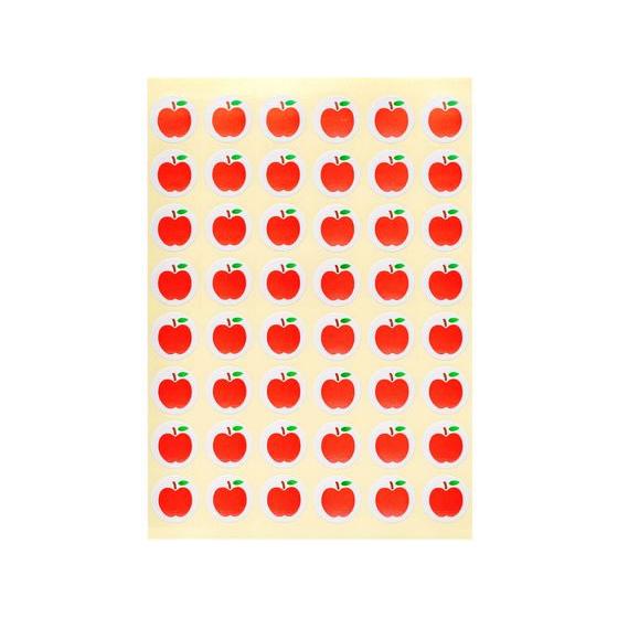 りんごページ IBK99222-1 オックスプリント生地 フルーツinフルーツ りんご 巾