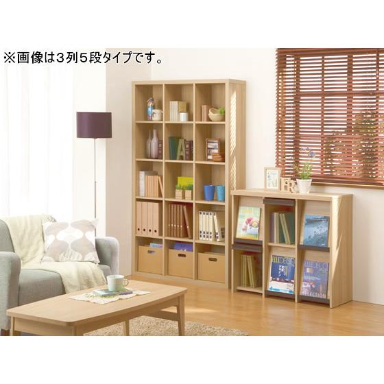 白井産業 ラック シェルフ 本棚 ダークブラウン SEP-1111DK 白井産業 【メーカー直送】白井産業 セパルテックフリーラック3列3段