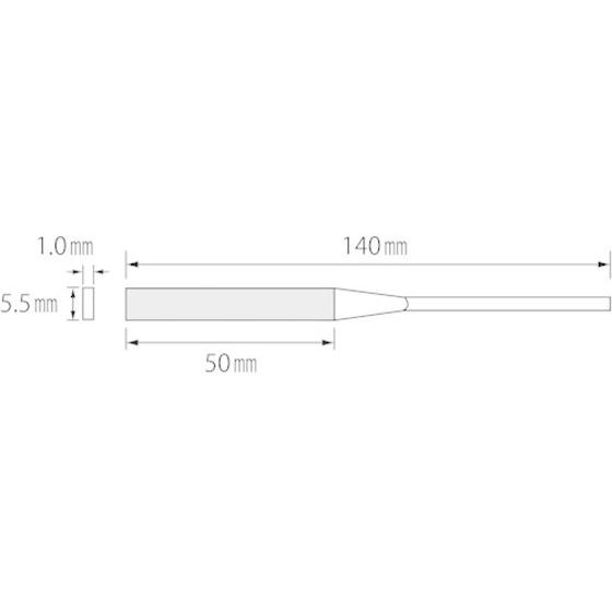【お取り寄せ】エビ 精密ダイヤヤスリ 10本組 平 S10-HI ダイヤモンドヤスリ 研削研磨用品 作業用品 工具 | S10 | 01