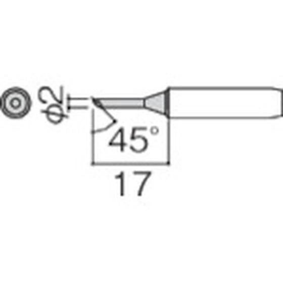 【お取り寄せ】白光 こて先 2C型 面のみ 900M-T-2CF白光 こて先 2C型 面のみ 900M-T-2CF こて先 パーツ はんだ 静電気対策 生産加工 作業 工具｜cocodecow