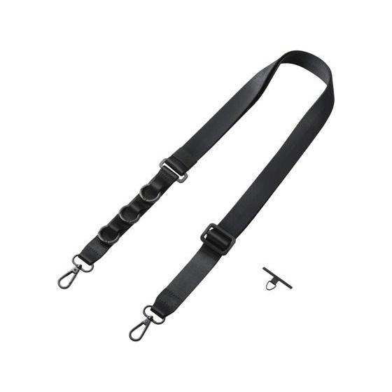 【お取り寄せ】エレコム スマホショルダーストラップ カラビナ ブラック P-STSDH1FLPCBK スマートフォン関連品 スマホ タブレット関連品 | ELECOM