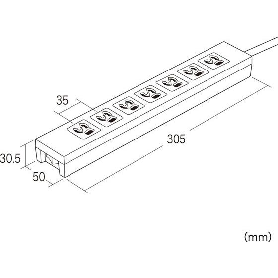 【お取り寄せ】サンワサプライ 電源タップ3P 7個口3m雷ガード付 TAP-F37-3ZSR ３ピンタイプ ５ｍ未満 ＯＡタップ 延長コード 配線｜cocodecow｜04