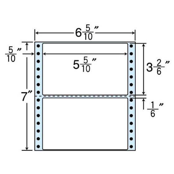 NANA 連続ラベル 6(5・10)×7インチ 2面 1000折 NC06iB