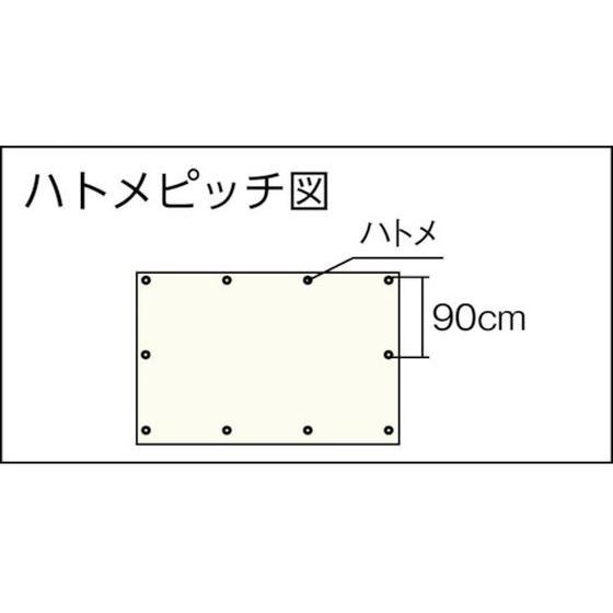 TRUSCO　10年シート　幅3.6m×長さ5.4m　TUV13000-3654