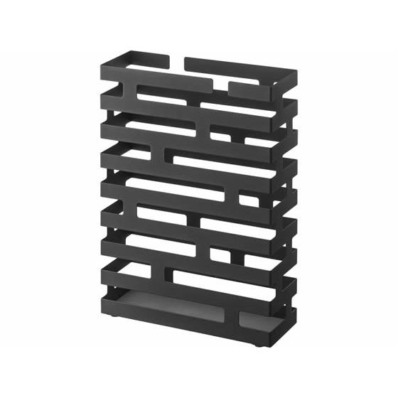 着後レビューで 送料無料 山崎実業 かさたて ブリック ワイド ブラック 2361 Wantannas Go Id