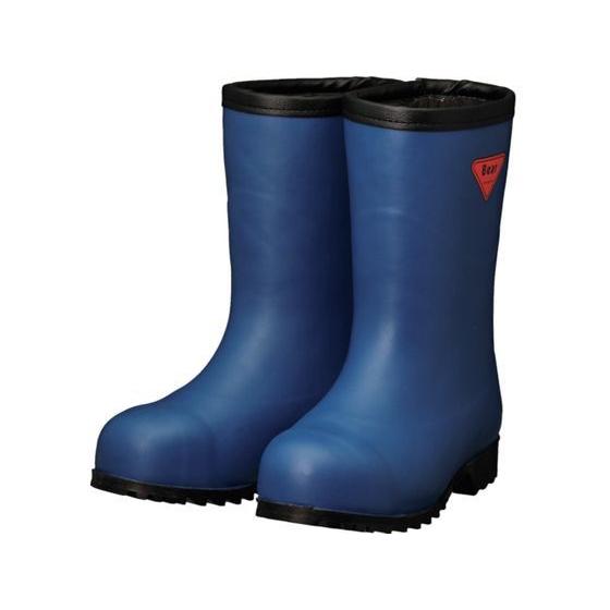 SHIBATA 防寒安全長靴セーフティベアー#1011白熊(ネイビ)フード無 安全靴 作業靴 安全保護具 作業