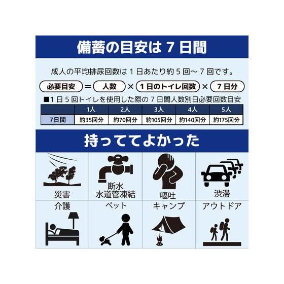 【メーカー直送】M&T セーフティトイレ 200回分 nanoS200【代引不可】トイレ 衛生 備蓄 常備品 防災_9